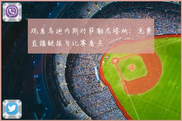 观看乌迪内斯对萨勒尼塔纳:免费直播链接与比赛看点