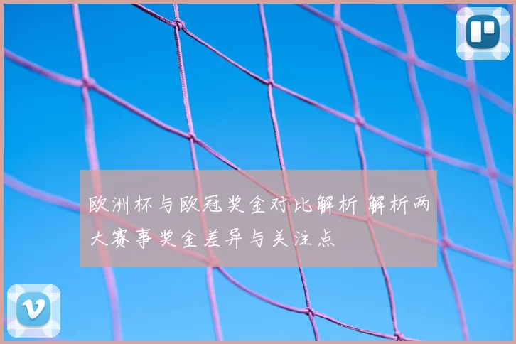 欧洲杯与欧冠奖金对比解析 解析两大赛事奖金差异与关注点